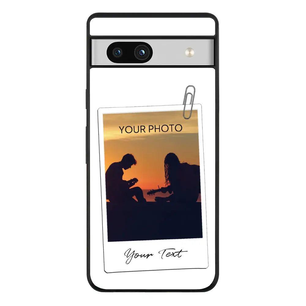 Google Pixel 7a 5G / Rugged Black Phone Case Polaroid Photo Phone Case - Google - Stylizedd