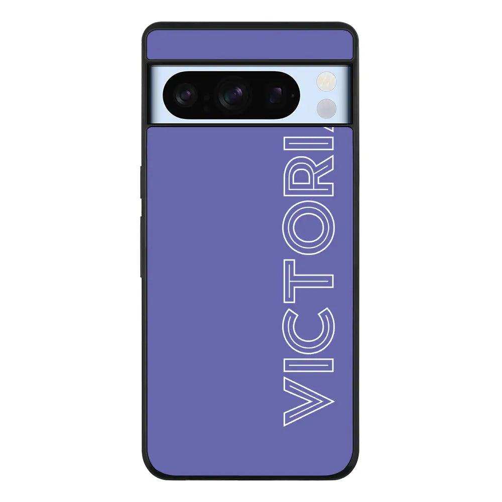 Personalized Name Custom Phone Case - Google - Pixel 8 Pro / Rugged Black - Stylizedd