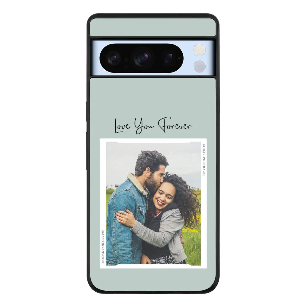 Custom Memory Photo Phone Case - Google - Pixel 8 Pro / Rugged Black - Stylizedd