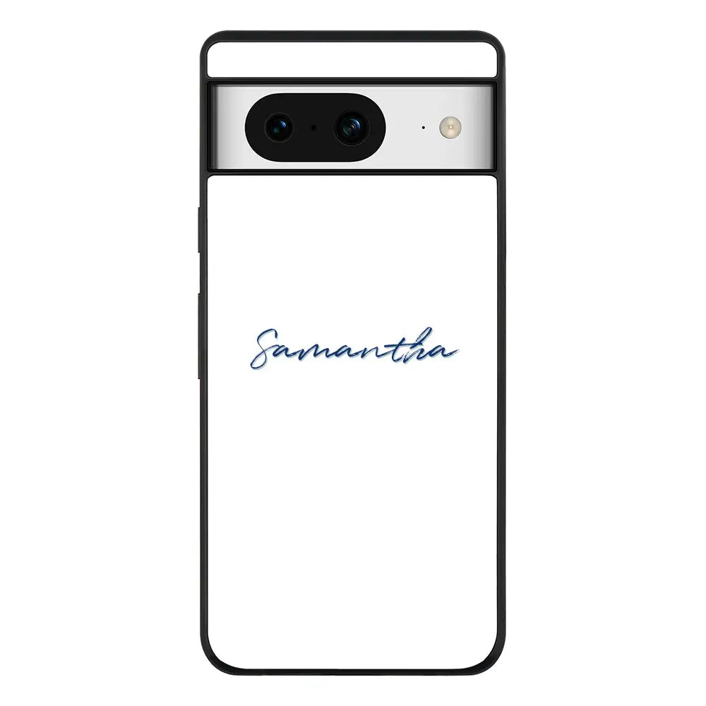 Google Pixel 8 / Rugged Black Phone Case Custom Text, My Name Phone Case - Google - Stylizedd