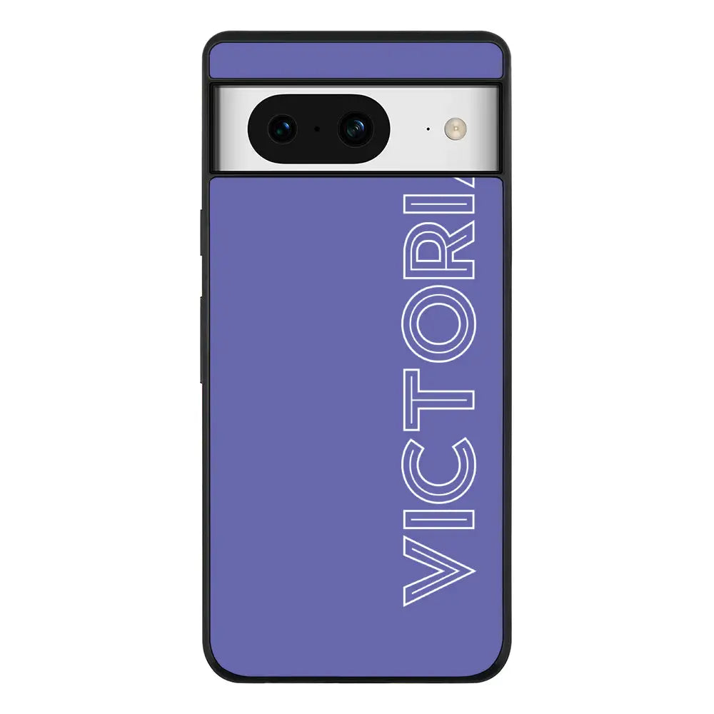 Personalized Name Custom Phone Case - Google - Pixel 8 / Rugged Black - Stylizedd