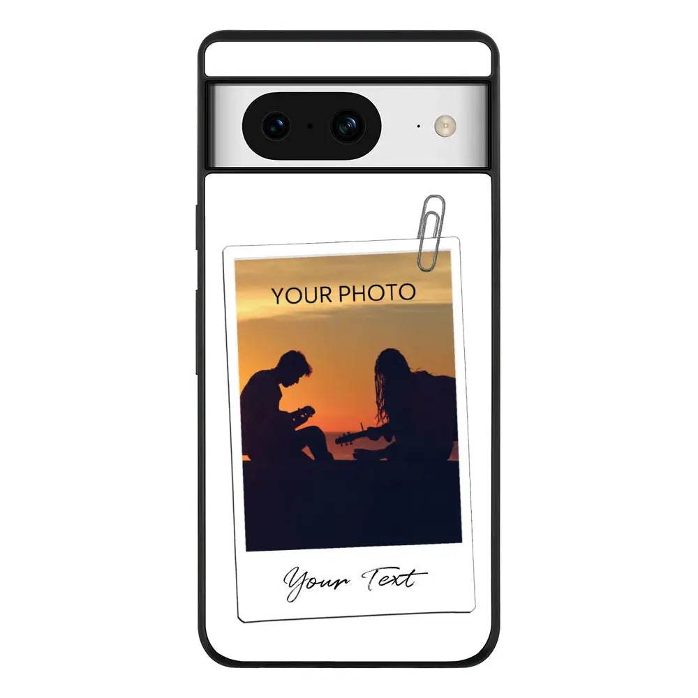 Google Pixel 8 / Rugged Black Phone Case Polaroid Photo Phone Case - Google - Stylizedd