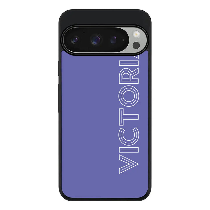 Personalized Name Custom Phone Case - Google - Pixel 9 Pro / Rugged Black - Stylizedd