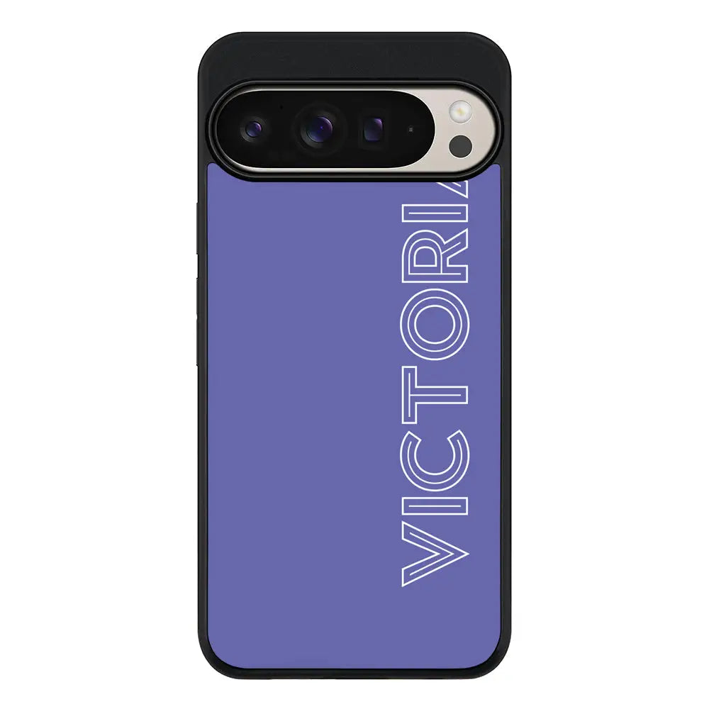 Personalized Name Custom Phone Case - Google - Pixel 9 Pro XL / Rugged Black - Stylizedd