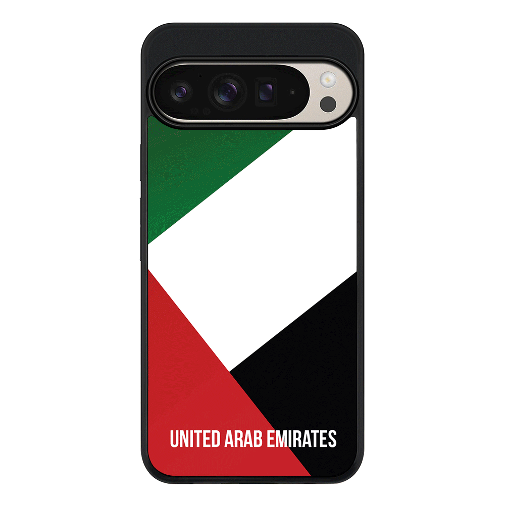 Personalized UAE United Arab Emirates Phone Case - Google - Pixel 9 Pro XL / Rugged Black