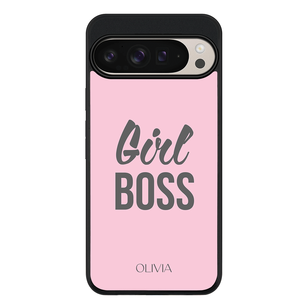 Google Pixel 9 Pro XL / Rugged Black Personalized Name Girl Boss, Phone Case - Google - Stylizedd.com