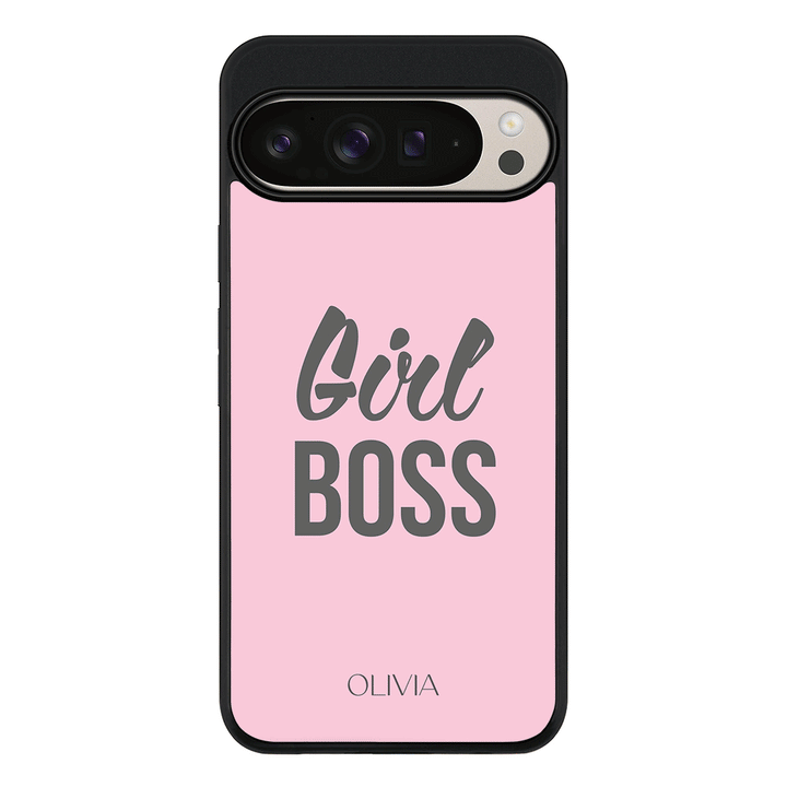 Google Pixel 9 Pro XL / Rugged Black Personalized Name Girl Boss, Phone Case - Google - Stylizedd.com