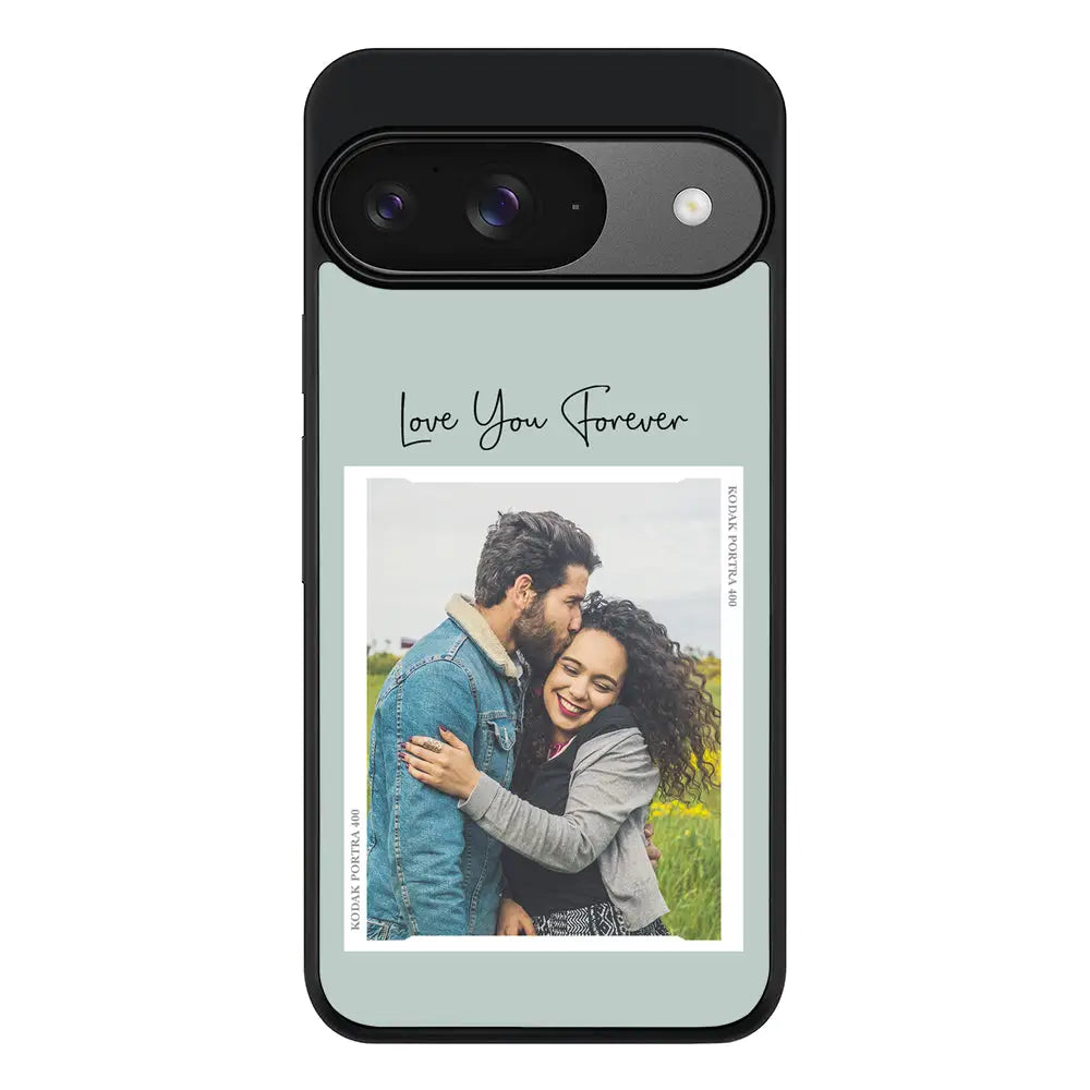 Custom Memory Photo Phone Case - Google - Pixel 9 / Rugged Black - Stylizedd