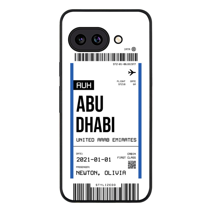 Custom Flight Boarding Pass Ticket Phone Case - Google