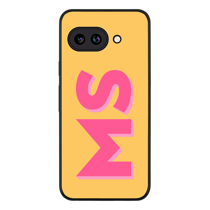 Personalized Monogram Initial 3D Shadow Text Phone Case - Google