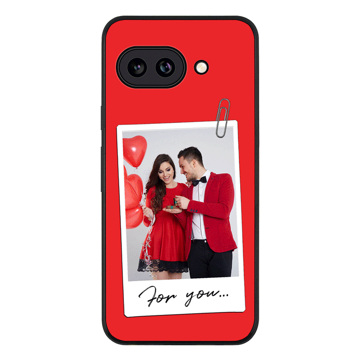 Personalized Polaroid Photo Valentine, Phone Case - Google