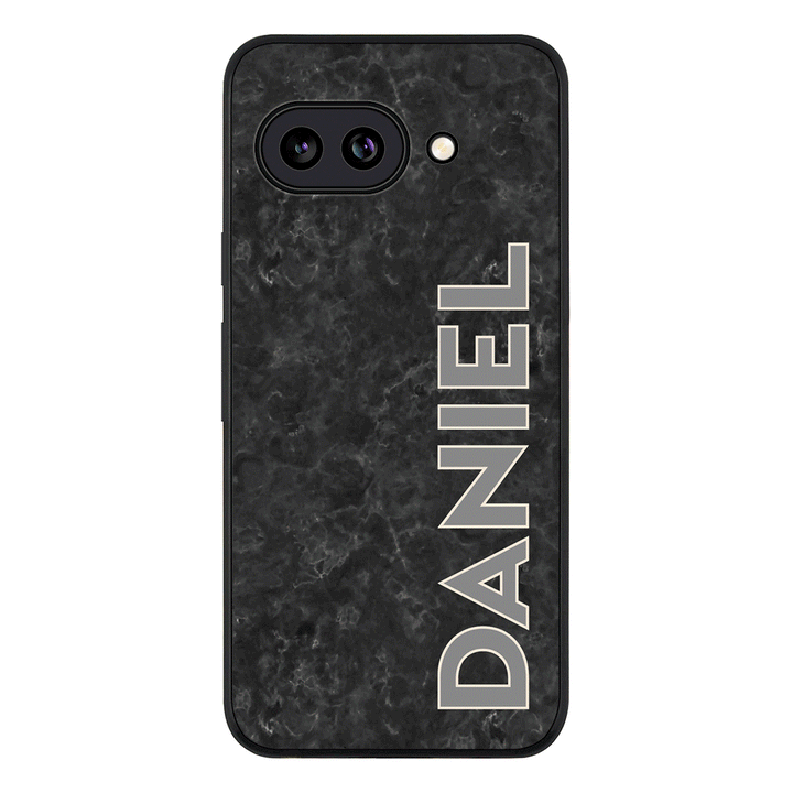 Personalized Text Classic Marble Texture, Phone Case - Google