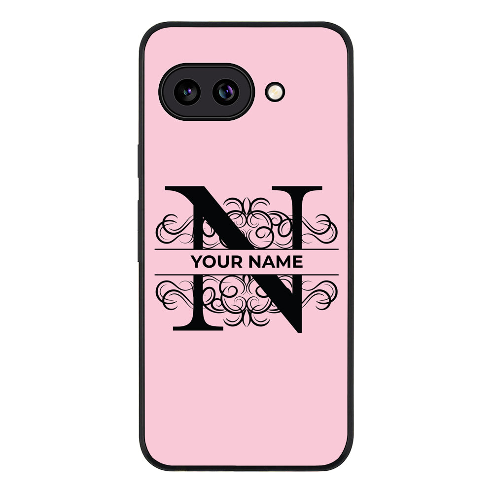 Split Floral Initial Phone Case - Google