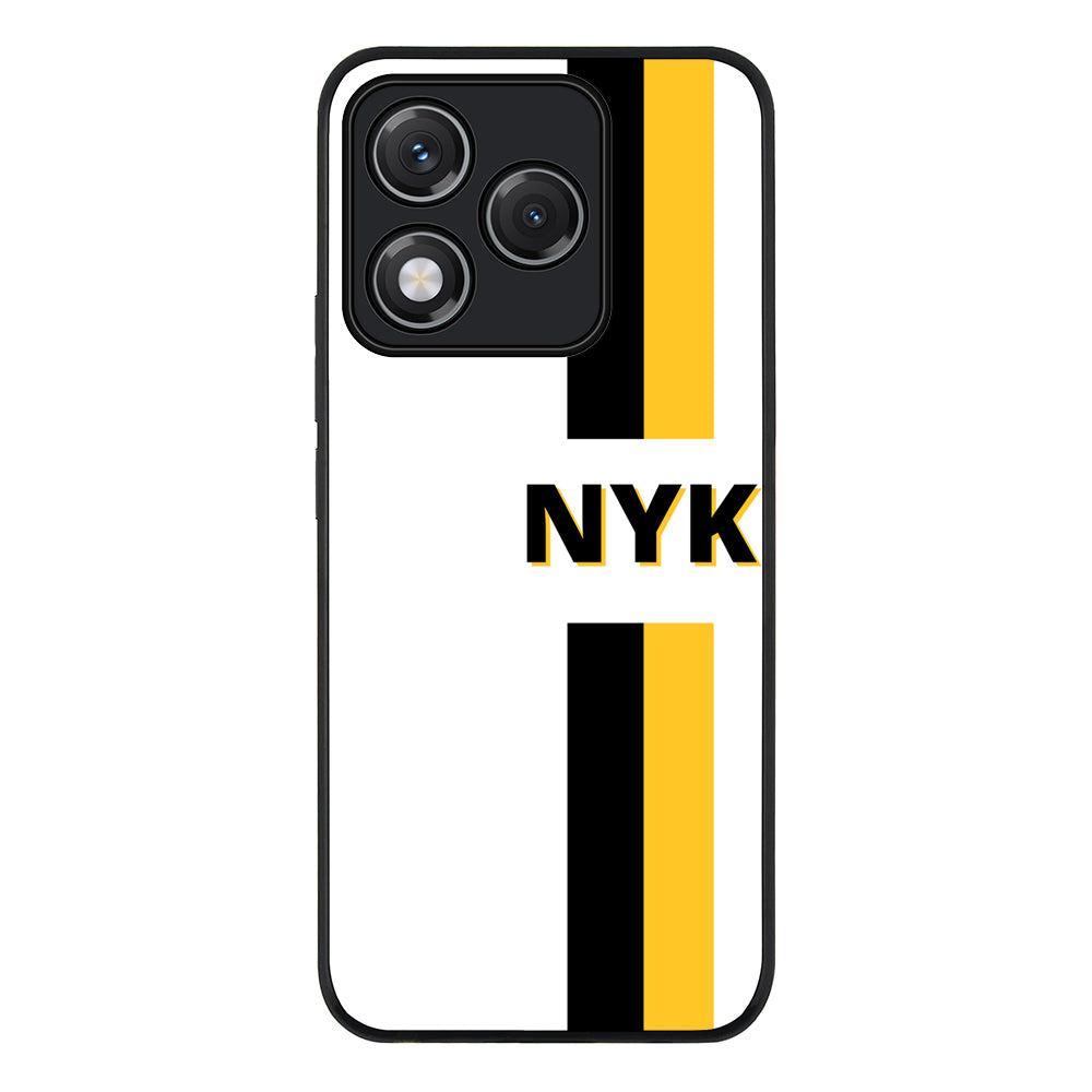 Custom Striped Monogram Phone Case - Honor