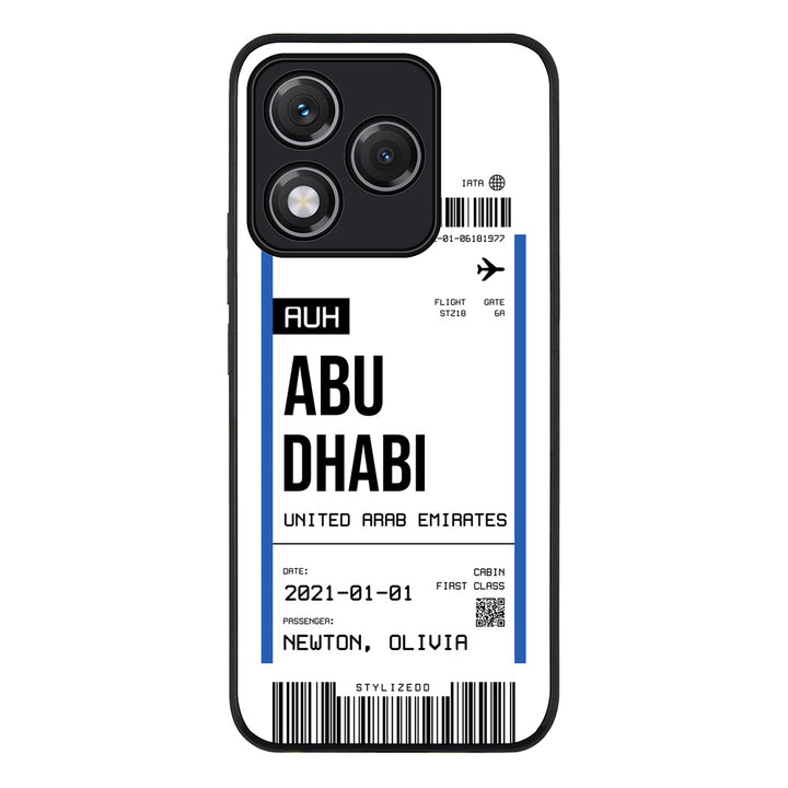 Custom Flight Boarding Pass Ticket Phone Case - Honor