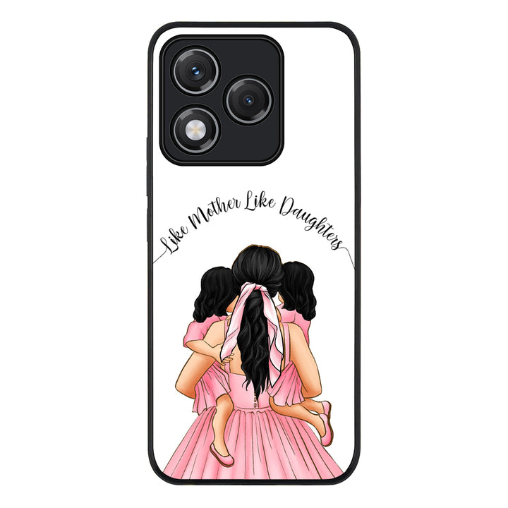 Mother 2 daughters Custom Clipart, Text Phone Case - Honor