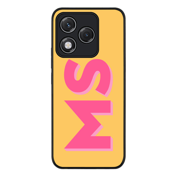 Personalized Monogram Initial 3D Shadow Text Phone Case - Honor