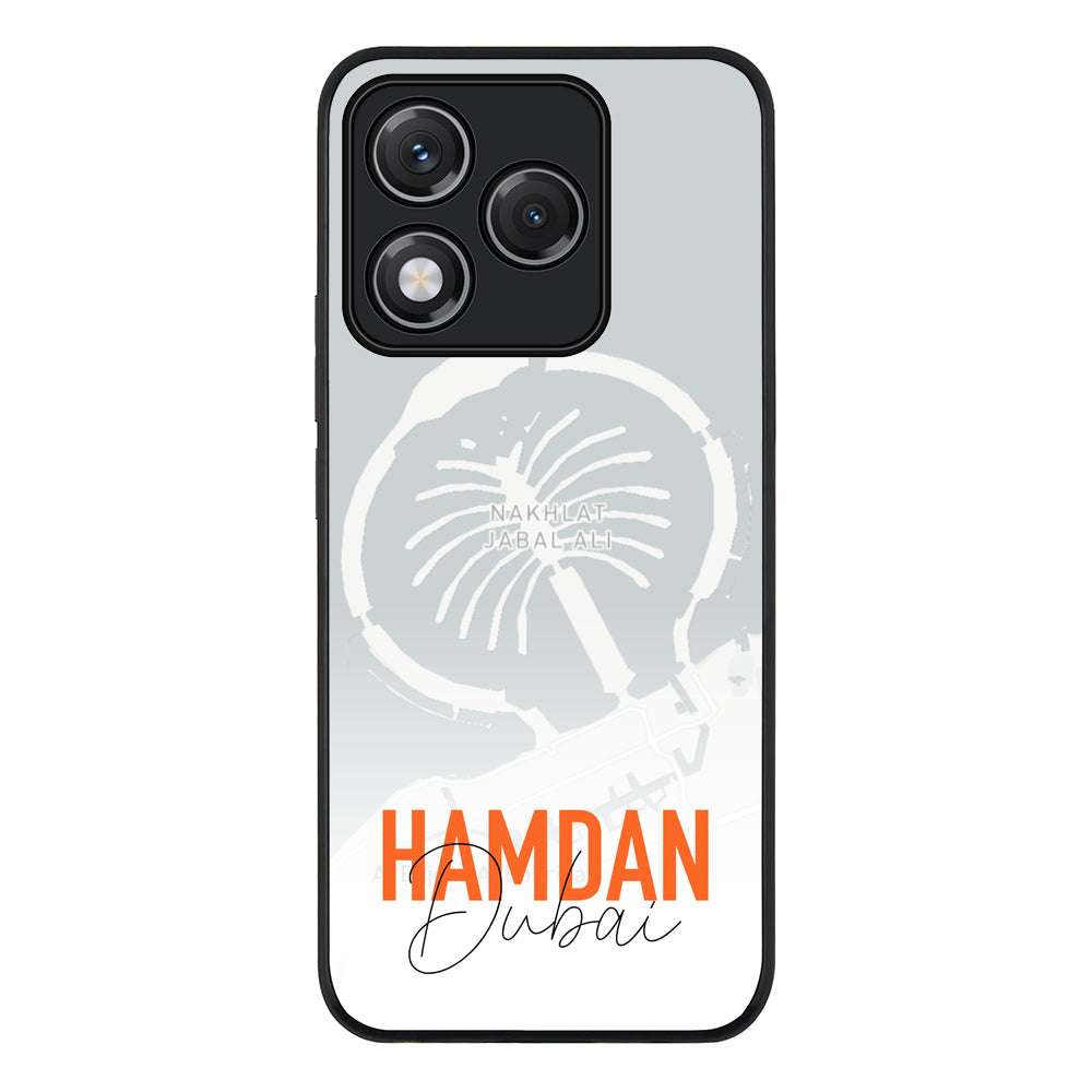 Personalized Location Map & Name, Phone Case - Honor
