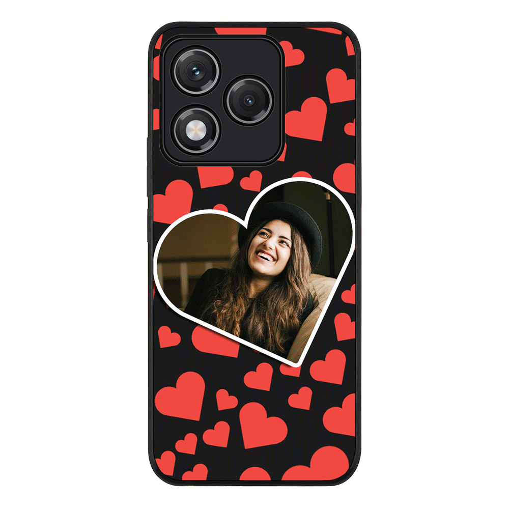 Custom Photo Heart shaped, Phone Case - Honor
