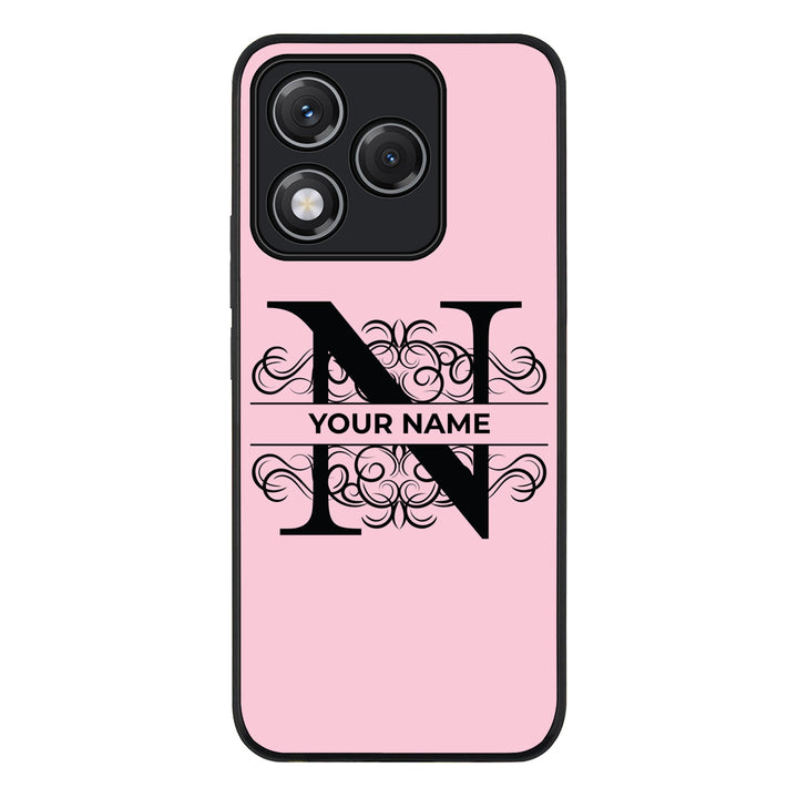 Split Floral Initial Phone Case - Honor