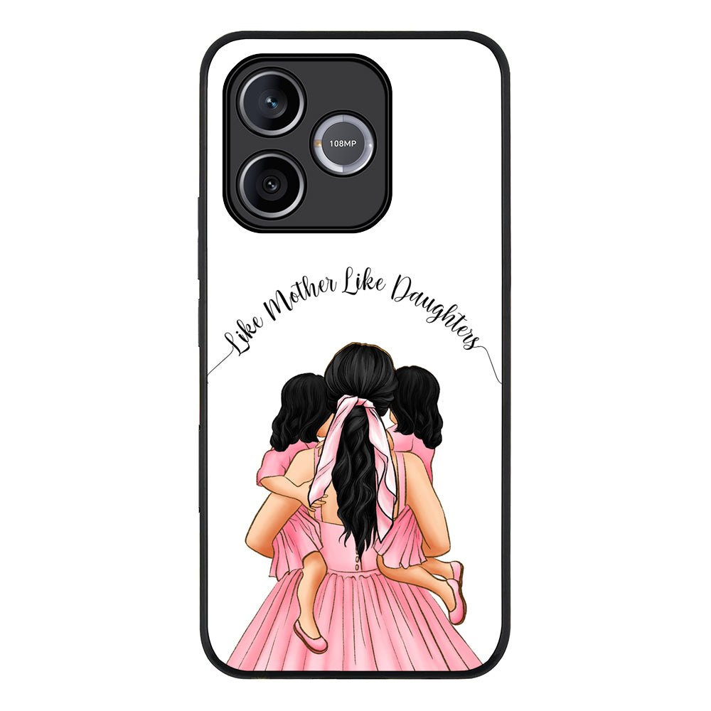 Mother 2 daughters Custom Clipart, Text Phone Case - Honor