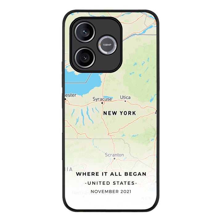 Personalized map, Phone Case - Honor