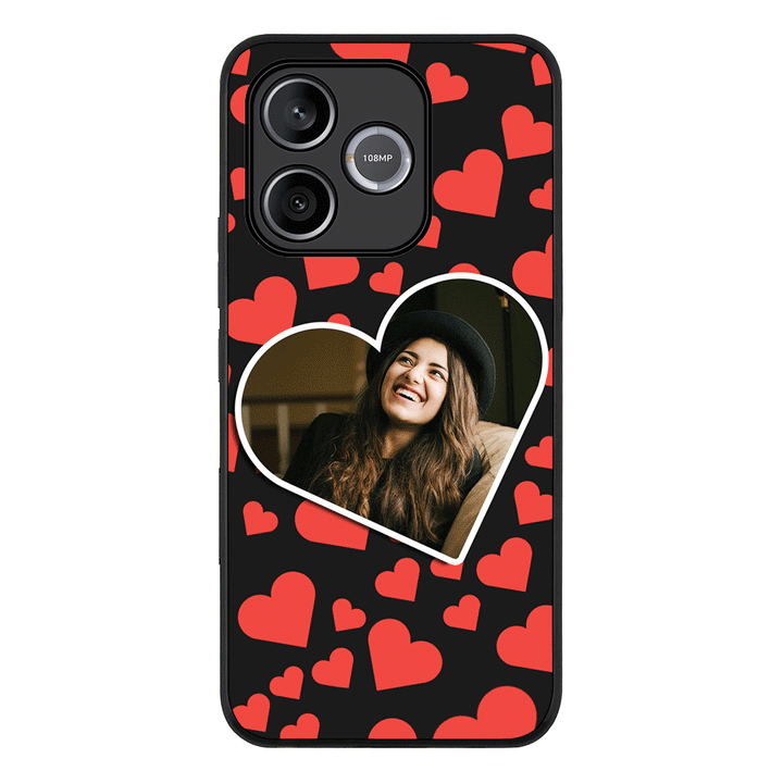 Custom Photo Heart shaped, Phone Case - Honor