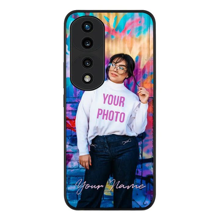 Honor 70 Pro / Rugged Black Phone Case Custom Photo, My Style Phone Case - Honor - Stylizedd