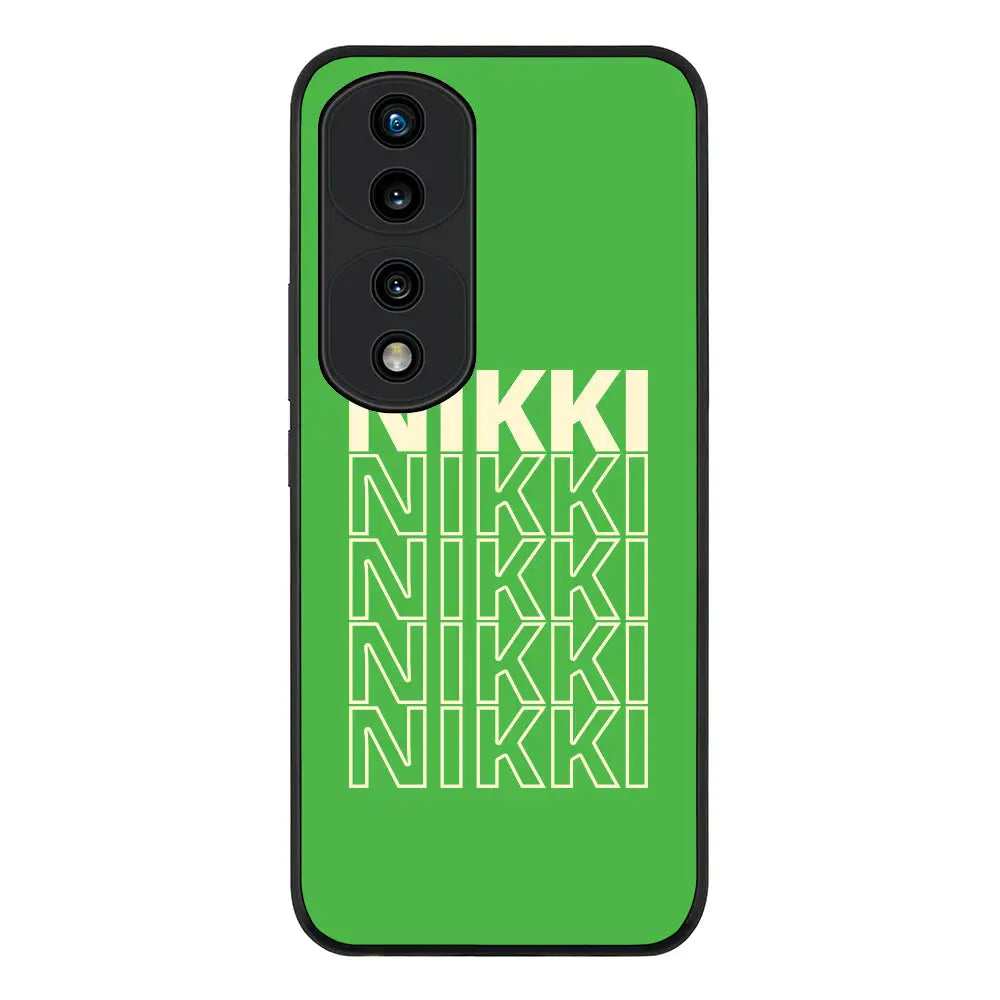 Honor 70 Pro Rugged Black Repeated Monogram Phone Case - Honor - Stylizedd.com
