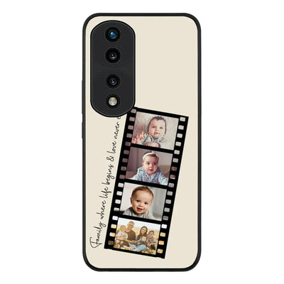 Honor 70 Pro Rugged Black Custom Film Strips Personalised Movie Strip, Phone Case - Honor - Stylizedd.com