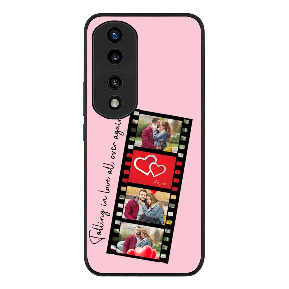 Honor 70 Pro / Rugged Black Phone Case Custom Valentine Photo Film Strips, Phone Case - Honor - Stylizedd