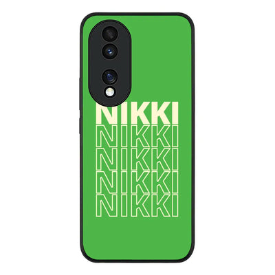 Honor 70 Rugged Black Repeated Monogram Phone Case - Honor - Stylizedd.com