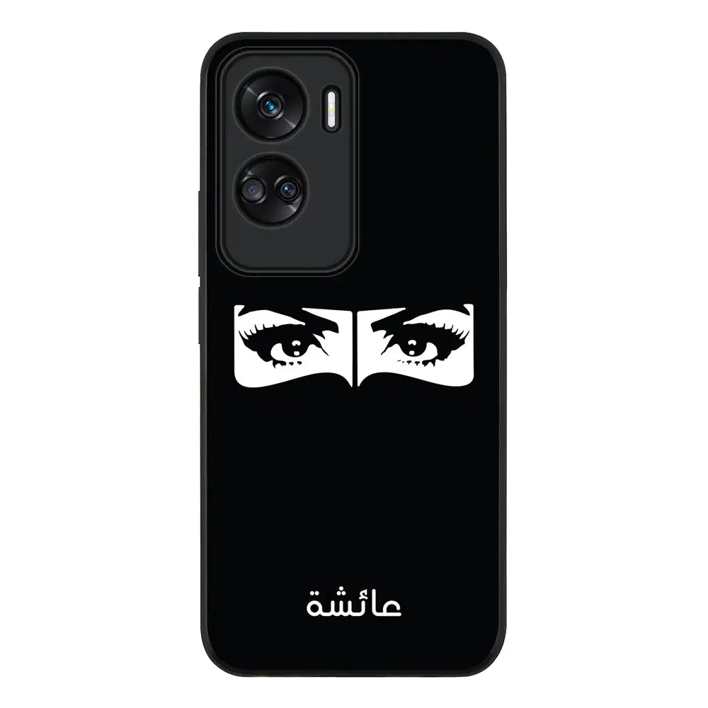 Honor 90 Lite 5G / Honor X50i 5G / Rugged Black Custom Name Niqabi Eye, Phone Case - Honor - Stylizedd.com