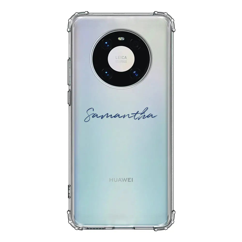 Huawei Mate 40 Pro / Clear Classic Custom Text, My Name Phone Case - Huawei - Stylizedd.com