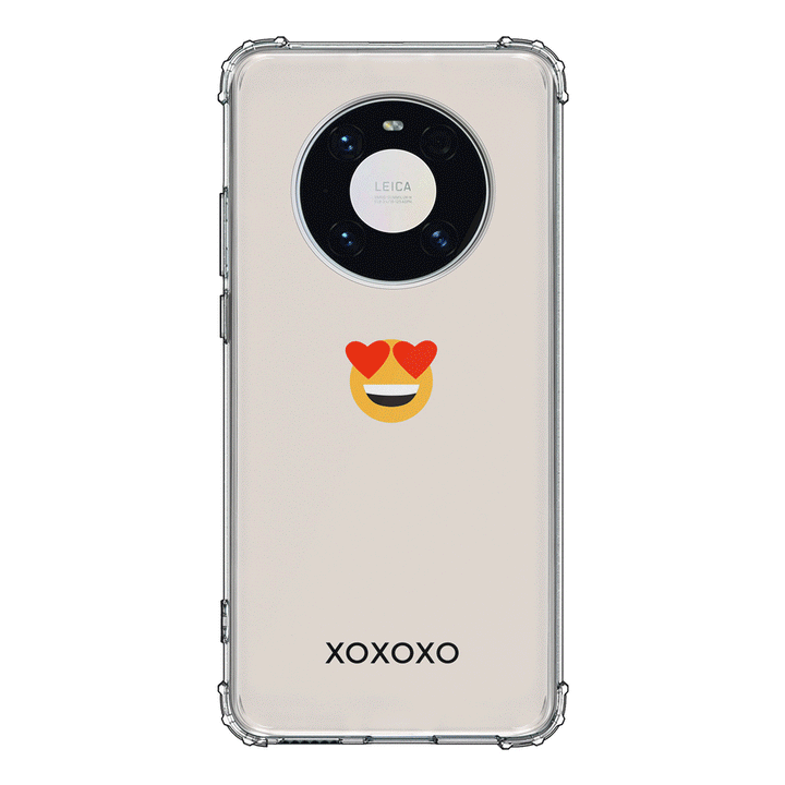 Huawei Mate 40 Pro / Clear Classic Custom Text Emojis Emoticons, Phone Case - Huawei - Stylizedd.com