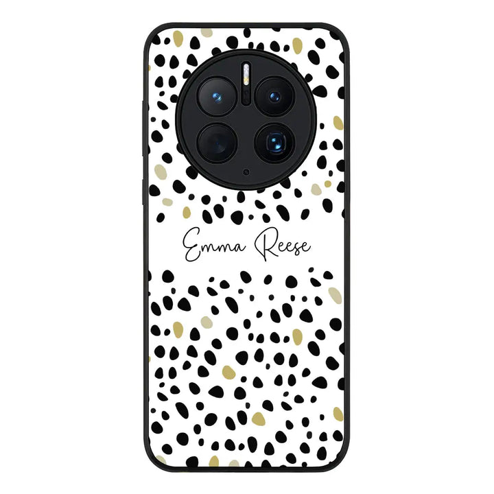 Huawei Mate 50 Pro / Rugged Black Pebble Multi Color Custom Text, My Name Phone Case - Huawei - Stylizedd.com