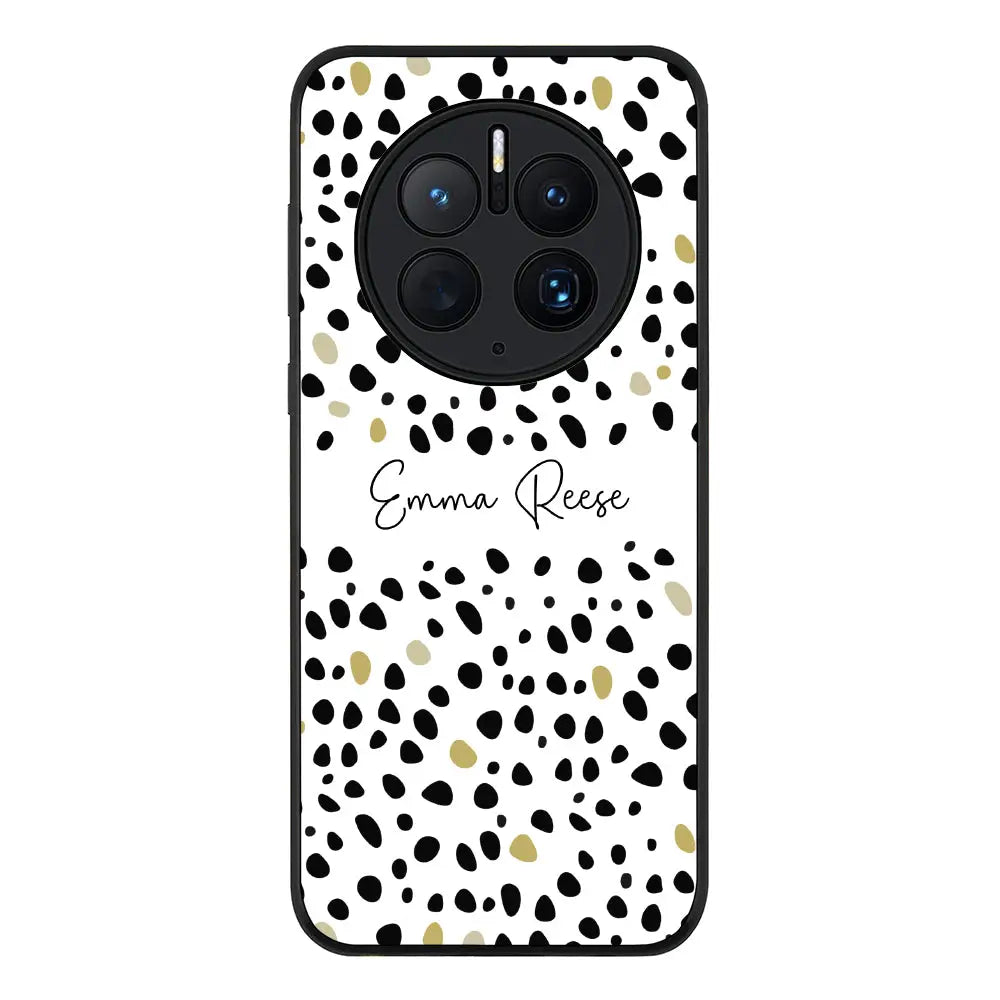 Huawei Mate 50 Pro Rugged Black Pebble Multi Color Custom Text, My Name Phone Case - Huawei - Stylizedd.com
