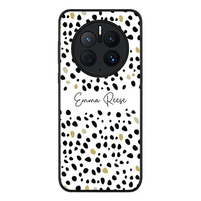 Huawei Mate 50 Pro Rugged Black Pebble Multi Color Custom Text, My Name Phone Case - Huawei - Stylizedd.com