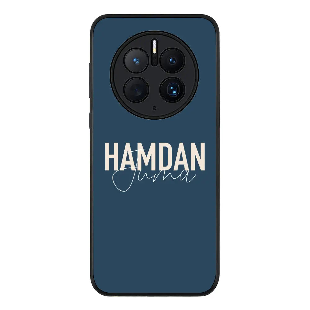 Huawei Mate 50 Pro / Rugged Black Phone Case Personalized Name Horizontal, Phone Case - Huawei - Stylizedd
