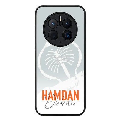Huawei Mate 50 Pro Rugged Black Personalized Location Map & Name, Phone Case - Huawei - Stylizedd.com