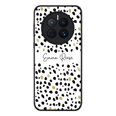 Huawei Mate 50 Rugged Black Pebble Multi Color Custom Text, My Name Phone Case - Huawei - Stylizedd.com
