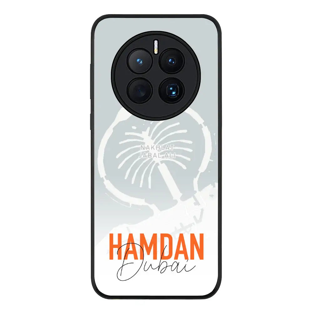 Huawei Mate 50 Rugged Black Personalized Location Map & Name, Phone Case - Huawei - Stylizedd.com