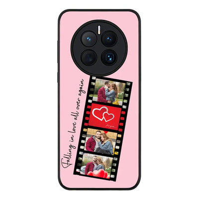 Huawei Mate 50 / Rugged Black Phone Case Custom Valentine Photo Film Strips, Phone Case - Huawei - Stylizedd