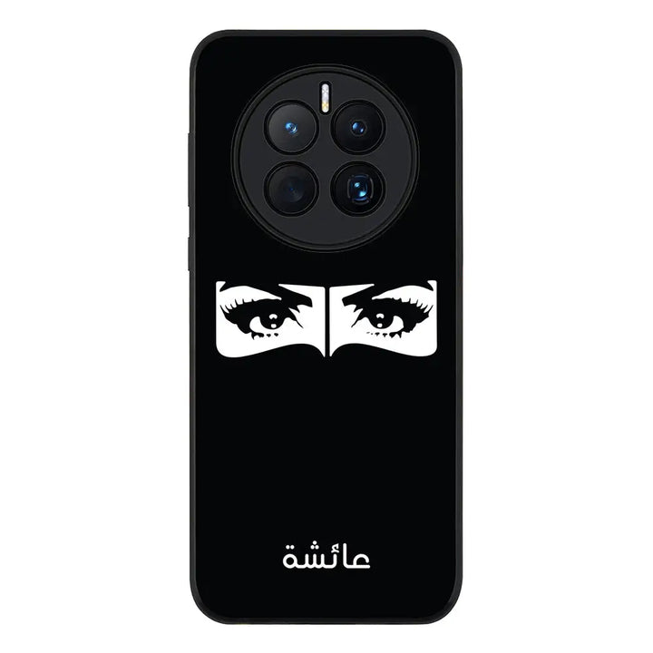 Huawei Mate 50 / Rugged Black Custom Name Niqabi Eye, Phone Case - Huawei - Stylizedd.com