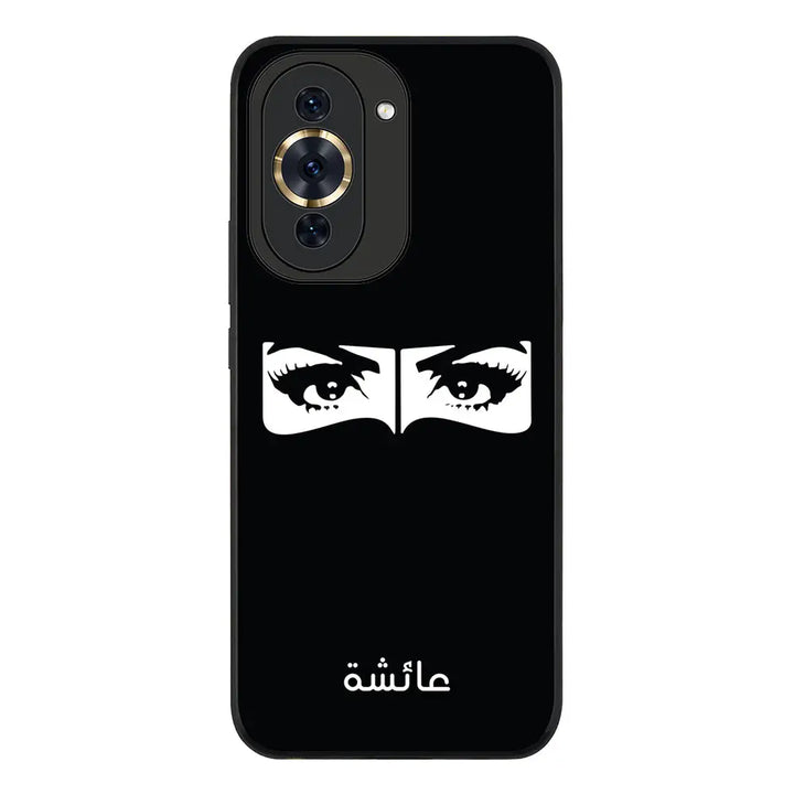 Huawei Nova 10 Pro / Rugged Black Custom Name Niqabi Eye, Phone Case - Huawei - Stylizedd.com