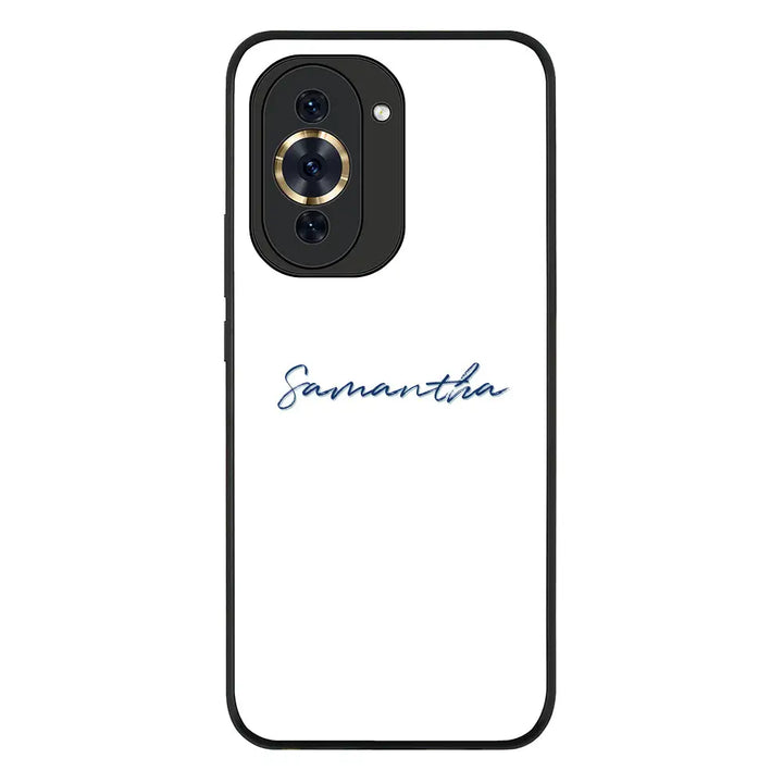 Huawei Nova 10 4G / Rugged Black Custom Text, My Name Phone Case - Huawei - Stylizedd.com