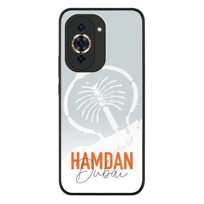 Personalized Location Map & Name Phone Case - Huawei - Nova 10 4G / Rugged Black - Stylizedd