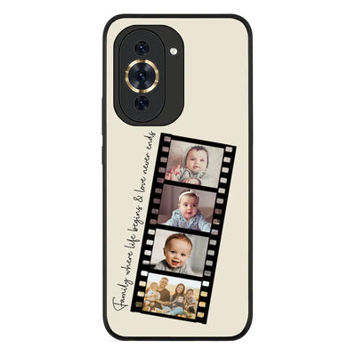 Custom Film Strips Personalised Movie Strip Phone Case - Huawei - Nova 10 4G / Rugged Black -
