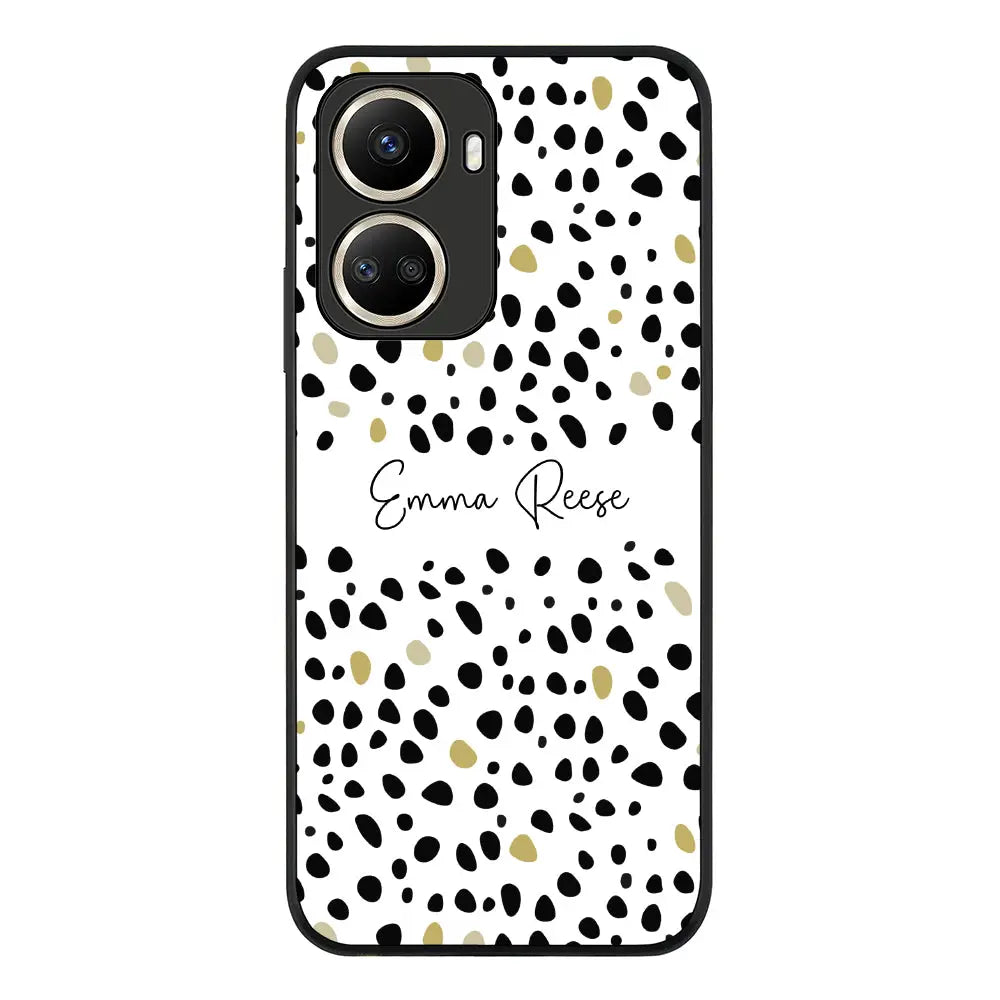 Huawei Nova 10 SE / Rugged Black Pebble Multi Color Custom Text, My Name Phone Case - Huawei - Stylizedd.com