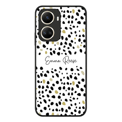 Huawei Nova 10 SE Rugged Black Pebble Multi Color Custom Text, My Name Phone Case - Huawei - Stylizedd.com